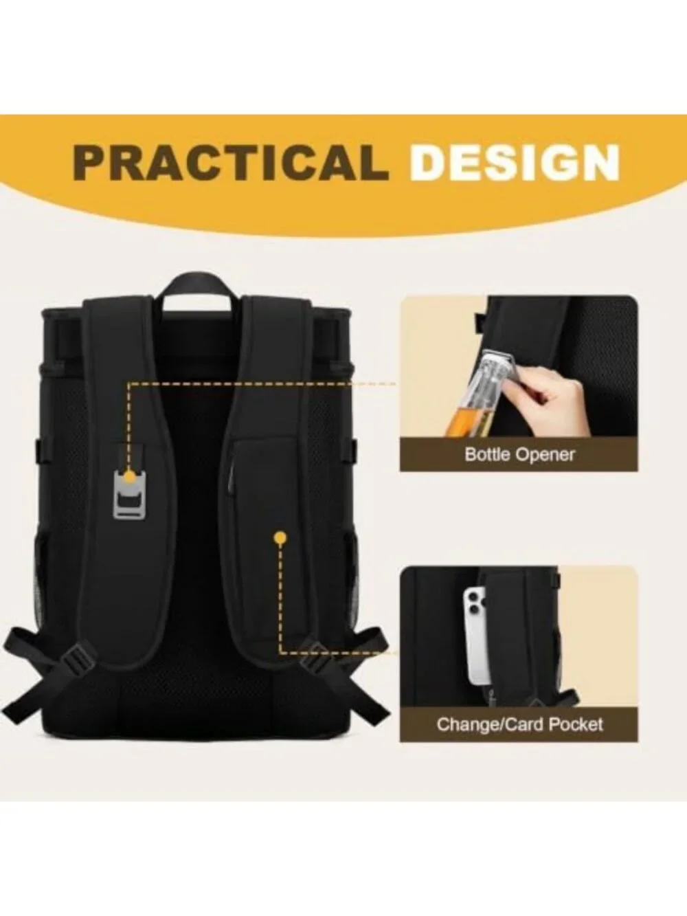 Insulated Cooler Backpack for 40 Cans - Perfect for Men & Women, Outdoor Fun